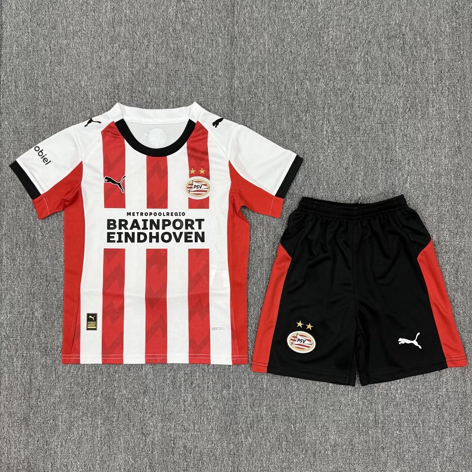 Kids-PSV 25/26 Home Soccer Jersey
